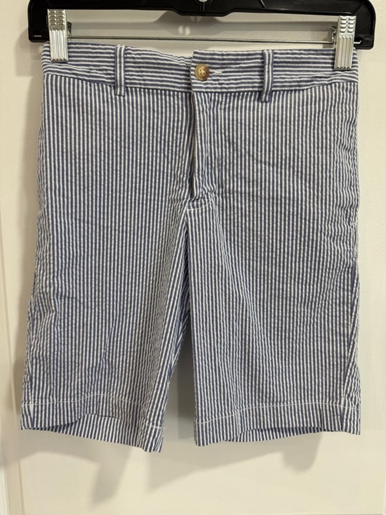 Polo Ralph Lauren Other - Polo Ralph Lauren Boys Sz10 Blue White Striped Seersucker Shorts Classic Preppy